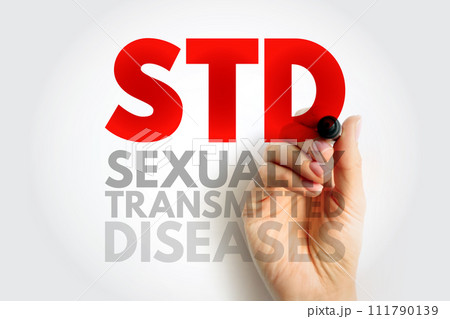 STD Sexually Transmitted Diseases - infections that are passed from one person to another through sexual contact, acronym text concept STD Sexually Transmitted Diseases - infections that are passed from one person to another through sexual contact, acronym text concept 111790139