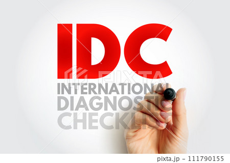 IDC - International Diagnostic Checklist acronym, business concept background 111790155