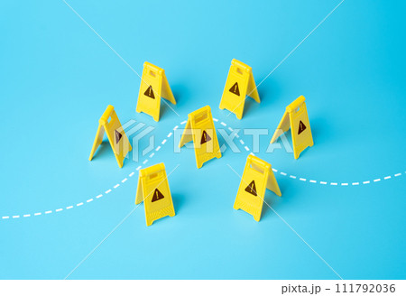 Find your way through warnings and challenges. Avoid trouble. Adaptability. Be adaptable and flexible. Overcome obstacles and forge ahead towards goals. Be extremely careful. 111792036