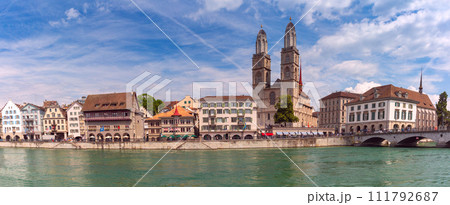Grossmunster churche in Zurich, Switzerland 111792687
