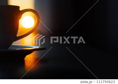 コーヒーと朝日 コーヒーと朝日 111793623