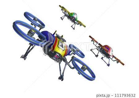 ドローンレースのイメージ(Drone race :透過素材) ドローンレースのイメージ(Drone race :透過素材) 111793632