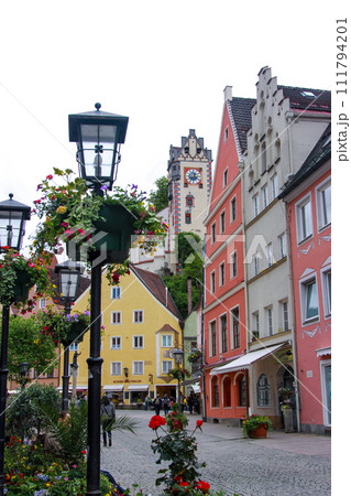 ドイツ フュッセンの町並み ドイツ フュッセンの町並み 111794201
