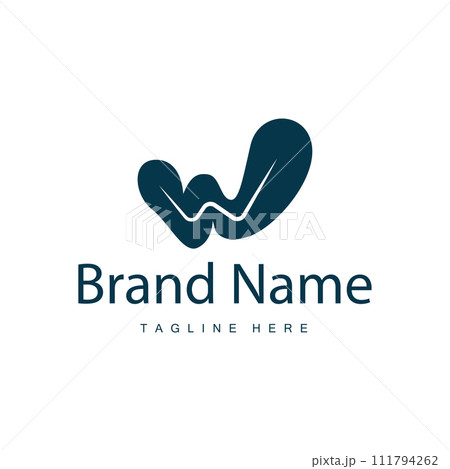 W letter logo in simple style Luxury product brand template illustration W letter logo in simple style Luxury product brand template illustration 111794262