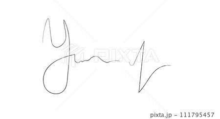 Hand drawn Fake autograph sample Hand drawn Fake autograph sample 111795457