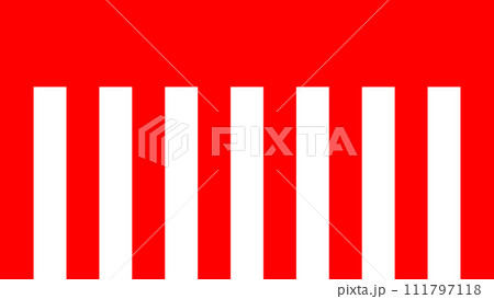 紅白幕の背景素材 16:9 紅白幕の背景素材 16:9 111797118
