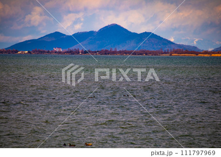 【びわ湖風景】浜大津 雄大な雲と冬の寒さが増す湖南を歩く 【びわ湖風景】浜大津 雄大な雲と冬の寒さが増す湖南を歩く 111797969