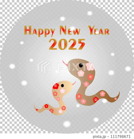 PNG image cute snake stamp snow background Happy New Year 2025 PNG image cute snake stamp snow background Happy New Year 2025 111798671