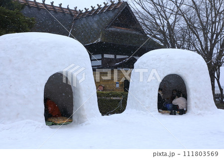 横手の雪まつり　木戸五郎兵衛村 111803569