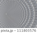 抽象的なオブジェクトが円状に並んだ素材 111803576