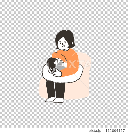 母乳哺育的父母和孩子 111804127