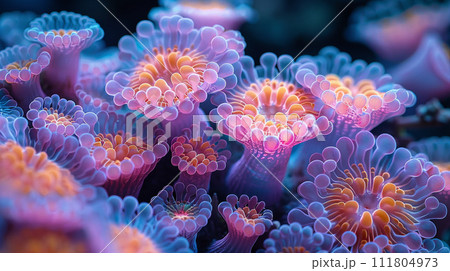 火星とかにいそうな架空の微生物の顕微鏡画像