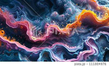 火星とかにいそうな架空の微生物の顕微鏡画像
