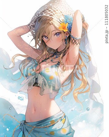 おしゃれな金髪ギャルJK 111805032