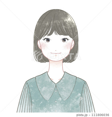 正面向きの女性 正面向きの女性 111806036