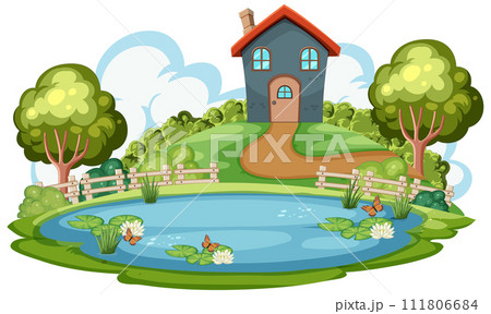 Idyllic Countryside House by the Pond 111806684