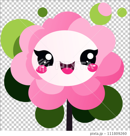 cute with flowers 111809260