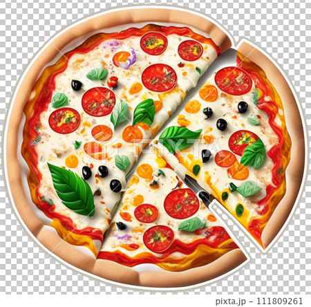 pizza with tomatoes and olives pizza with tomatoes and olives 111809261
