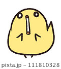 かなり驚いているひよこ 111810328