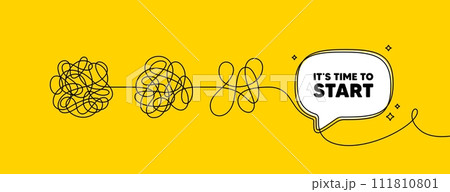 It is time to start tag. Simplify complex process with speech bubble. Special offer sign. Advertising discounts symbol. Time to start speech bubble message. Tangle chaos. Easy solution. Vector It is time to start tag. Simplify complex process with speech bubble. Special offer sign. Advertising discounts symbol. Time to start speech bubble message. Tangle chaos. Easy solution. Vector 111810801