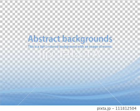 Abstract background material of gently flowing waves_blue Abstract background material of gently flowing waves_blue 111812504