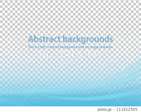 Abstract background material of gently flowing waves_light blue Abstract background material of gently flowing waves_light blue 111812505