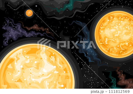 Vector Fantasy Space Chart 111812569