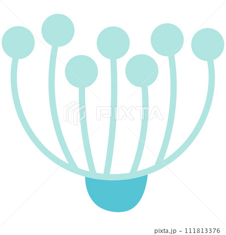 Modern Minimal Abstract Florist Plant Hand drawn Graphic Design 111813376
