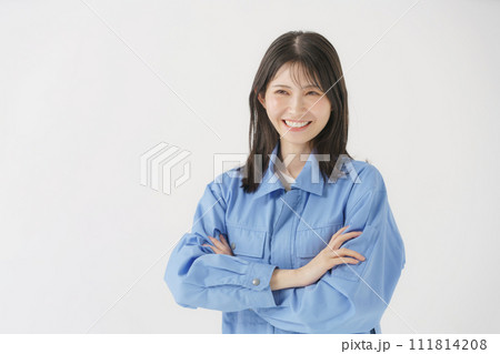 女性　作業着 111814208