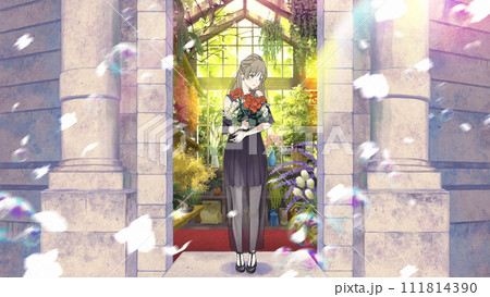 愛しの私へ/【女性とお花イラスト】 111814390