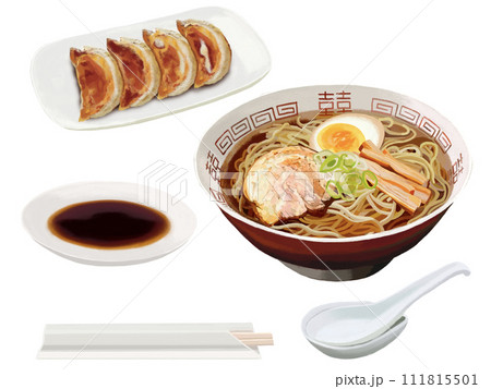 ラーメンとギョウザ（醤油ラーメン） 111815501