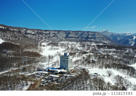 水上高原ホテル付近の雪景色 111815593