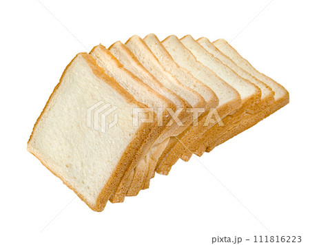 Sliced bread isolated 111816223