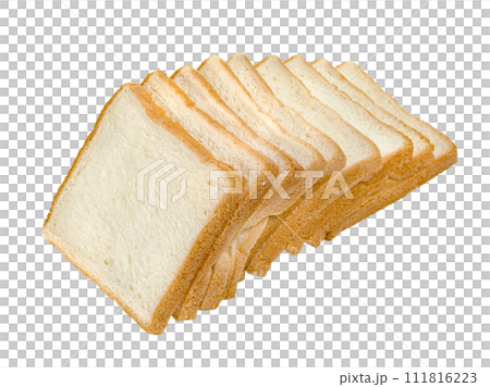Sliced bread isolated 111816223
