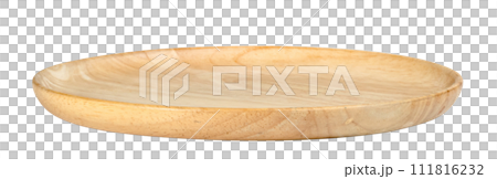 Wooden plate isolated 111816232