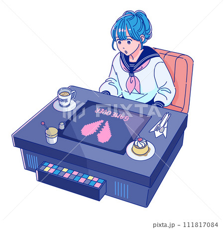 テーブルゲームで負けた女の子 111817084