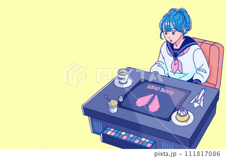 テーブルゲームで負けた女の子 テーブルゲームで負けた女の子 111817086