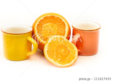 Juicy oranges, two cups. Ready to eat and cook Juicy oranges, two cups. Ready to eat and cook 111817435