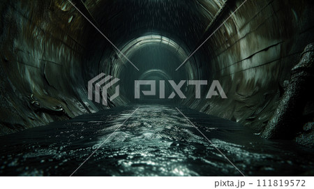 tunnel with water 111819572