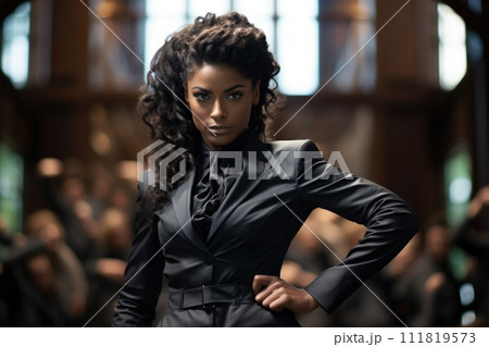 Confident woman. Celebrating women's history month: a tribute to enduring legacy of female empowerment, girl power, women empowerment, gender equality, feminism, journey of resilience and progress 111819573