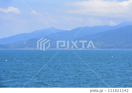 佐賀県唐津東港から長崎県壱岐市印通寺港までの船旅風景(2022年) 111821142