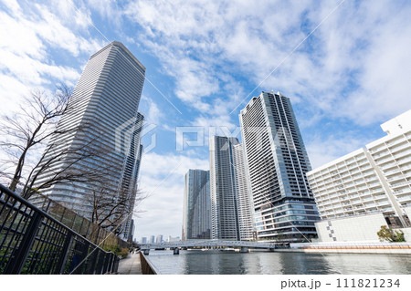 黎明橋から勝どき・晴海を望む（東京都中央区/2024年2月） 111821234