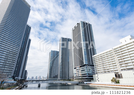 黎明橋から勝どき・晴海を望む（東京都中央区/2024年2月） 111821236