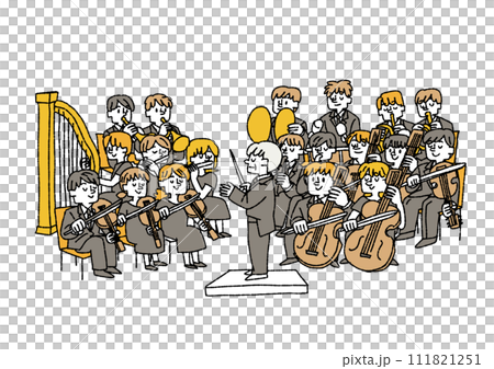 樂團插畫欣賞古典音樂 樂團插畫欣賞古典音樂 111821251