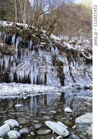 埼玉県秩父の三十槌の氷柱 埼玉県秩父の三十槌の氷柱 111821452