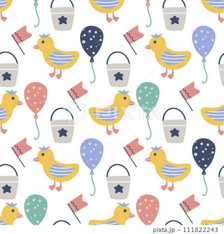 Kid toys seamless pattern vector graphics Kid toys seamless pattern vector graphics 111822243
