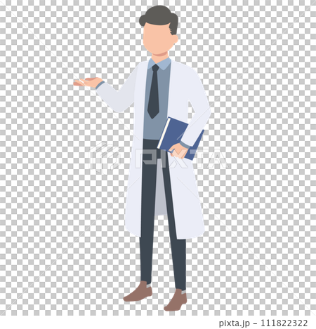 Illustration of a male doctor 111822322