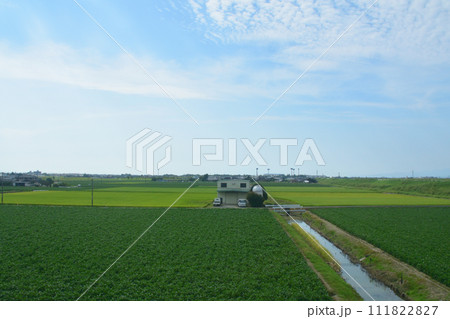 長崎本線佐賀駅から唐津線多久駅までの車窓風景 111822827