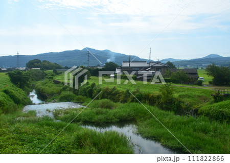 長崎本線佐賀駅から唐津線多久駅までの車窓風景 111822866