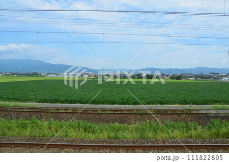 長崎本線佐賀駅から唐津線多久駅までの車窓風景 長崎本線佐賀駅から唐津線多久駅までの車窓風景 111822895